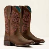 Ariat Botas Western Round Up Wide Square Toe Sassy Brown Ariat Botas Western Round Up Wide Square Toe Sassy Brown