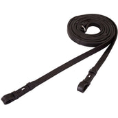 BR Cinchón de Doma Cuero/Goma Topes 16mm Negro BR Cinchón de Doma Cuero/Goma Topes 16mm Negro