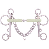 BR Bocado Pelham Apple Mouth Acero inoxidable BR Bocado Pelham Apple Mouth Acero inoxidable