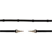 BR Riendas Islandic Aprender con Stops y Clip Negro/Plata BR Riendas Islandic Aprender con Stops y Clip Negro/Plata