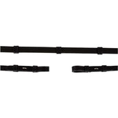 BR Riendas Caucho con topes Negro/Plata BR Riendas Caucho con topes Negro/Plata