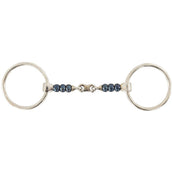 BR Mordaza de Anilla Suelta Sweet Iron Cherry Roller Doble Articulado 14mm BR Mordaza de Anilla Suelta Sweet Iron Cherry Roller Doble Articulado 14mm