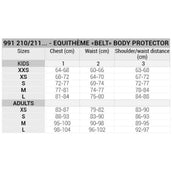 EQUITHÈME Protector corporal Belt Negro EQUITHÈME Protector corporal Belt Negro