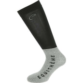 EQUITHÈME Calcetines de Equitación Compet Negro Gris EQUITHÈME Calcetines de Equitación Compet Negro Gris