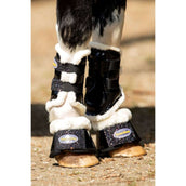 HB Protectores de piernas Gold Rush Glitter Little Sizes Negro HB Protectores de piernas Gold Rush Glitter Little Sizes Negro