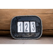 HB Startnummer Shine con Purpurina Brillo negro/plateado. HB Startnummer Shine con Purpurina Brillo negro/plateado.