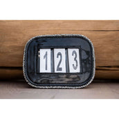 HB Startnummer Shine con Purpurina Brillo negro/plateado. HB Startnummer Shine con Purpurina Brillo negro/plateado.