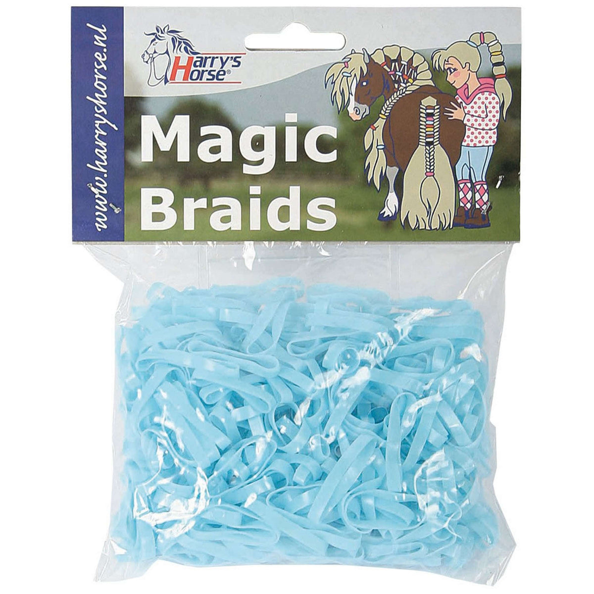 Harry's Horse Bandas Elásticas Magic Braids Bolsa Azul Claro Harry's Horse Bandas Elásticas Magic Braids Bolsa Azul Claro
