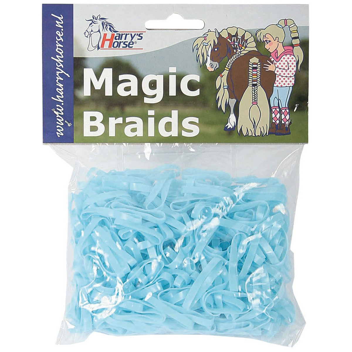 Harry's Horse Bandas Elásticas Magic Braids Bolsa Azul Claro Harry's Horse Bandas Elásticas Magic Braids Bolsa Azul Claro