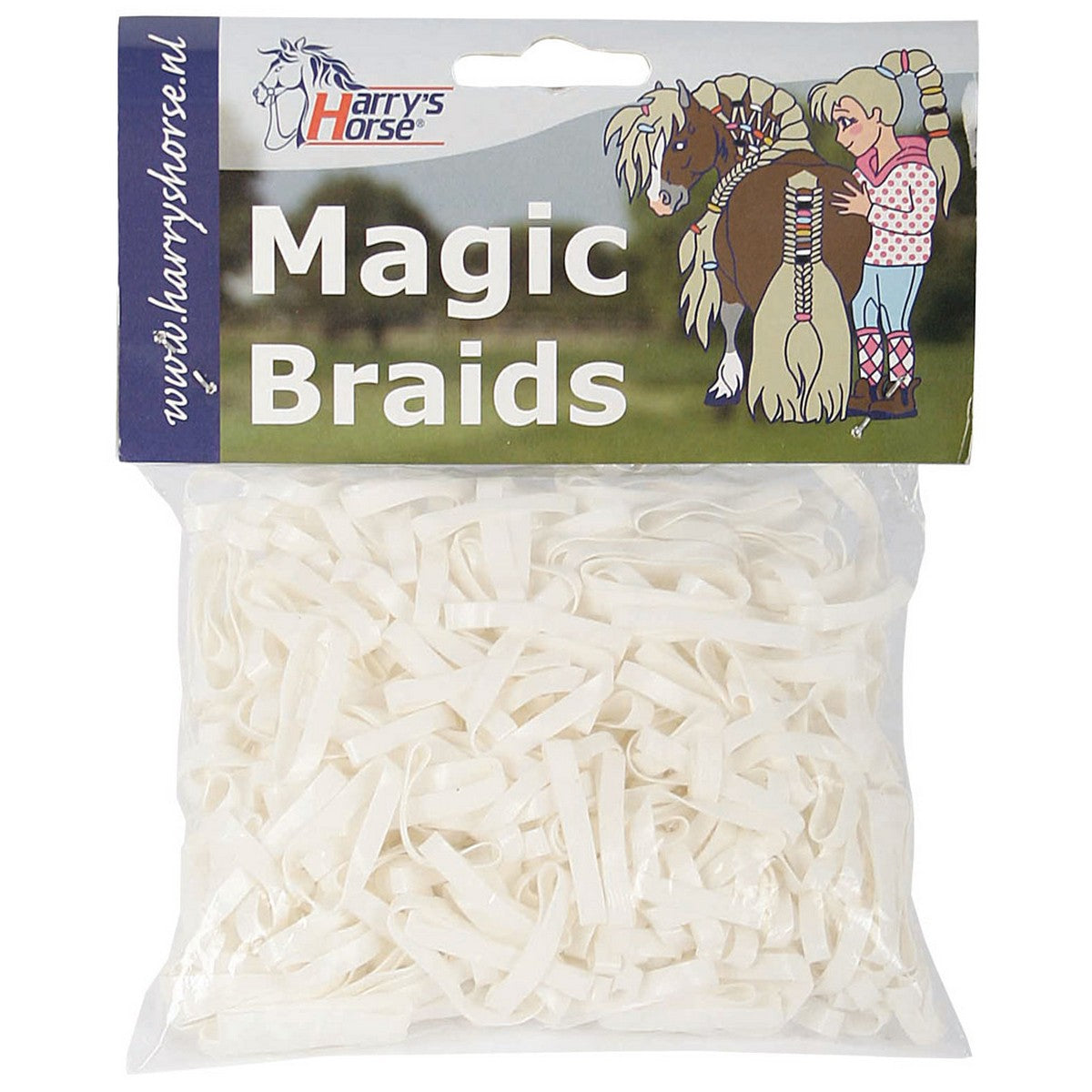 Harry's Horse Bandas Elásticas Magic Braids Bolsa Blanco Harry's Horse Bandas Elásticas Magic Braids Bolsa Blanco