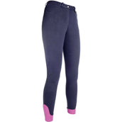 HKM Pantalón de Equitación Kate Rodilla de Silicona Azul oscuro HKM Pantalón de Equitación Kate Rodilla de Silicona Azul oscuro