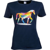 HKM T-Shirt Colourful Horse Azul oscuro HKM T-Shirt Colourful Horse Azul oscuro