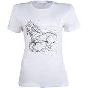 HKM T-Shirt Geometrical Horse Blanco HKM T-Shirt Geometrical Horse Blanco