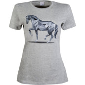HKM T-Shirt Graphical Horse Gris claro/Melange HKM T-Shirt Graphical Horse Gris claro/Melange