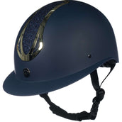 HKM Casco Illusion Azul oscuro/Oro HKM Casco Illusion Azul oscuro/Oro