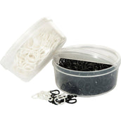 HKM Bandas elásticas para trenzar 500st Blanco HKM Bandas elásticas para trenzar 500st Blanco