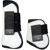 HKM Protectores de Tendones y Botines de Menudillo Genua Set Blanco/Negro HKM Protectores de Tendones y Botines de Menudillo Genua Set Blanco/Negro