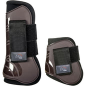 HKM Protectores de Tendones y Botines de Menudillo Genua Set Marron oscuro/negro HKM Protectores de Tendones y Botines de Menudillo Genua Set Marron oscuro/negro