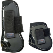HKM Protectores de Tendones y Botines de Menudillo Genua Set Negro/Negro HKM Protectores de Tendones y Botines de Menudillo Genua Set Negro/Negro