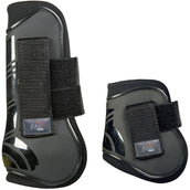 HKM Protectores de Tendones y Botines de Menudillo Genua Set Negro/Negro HKM Protectores de Tendones y Botines de Menudillo Genua Set Negro/Negro