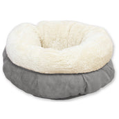 All For Paws Donut Cama Lana de cordero Gris All For Paws Donut Cama Lana de cordero Gris