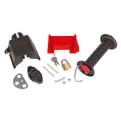 Ako Cerradura de Manija de Puerta Negro Rojo Ako Cerradura de Manija de Puerta Negro Rojo