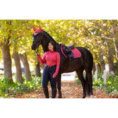 LeMieux Mantilla Suede saltando Cranberry LeMieux Mantilla Suede saltando Cranberry