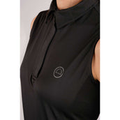 Montar Polo Fiona Sin Mangas Negro Montar Polo Fiona Sin Mangas Negro