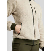 Montar Sudadera con capucha y cremallera MoEbba Teddy Olive Montar Sudadera con capucha y cremallera MoEbba Teddy Olive