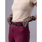 PS of Sweden Guantes de Equitación Monogram Leather Marron PS of Sweden Guantes de Equitación Monogram Leather Marron