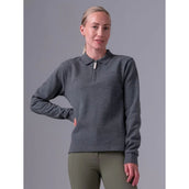 PS of Sweden Poloshirt Olivia Dark Grey Melange PS of Sweden Poloshirt Olivia Dark Grey Melange