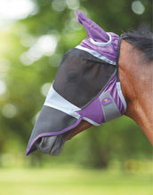 Shires Máscara para Moscas Deluxe con Orejas y Nariz Morado Shires Máscara para Moscas Deluxe con Orejas y Nariz Morado