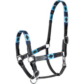 Waldhausen Cabezada Polo Leder Negro/Azul Waldhausen Cabezada Polo Leder Negro/Azul