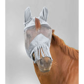 Waldhausen Máscara para Moscas Premium con Orejas y Flecos Gris Plata Waldhausen Máscara para Moscas Premium con Orejas y Flecos Gris Plata