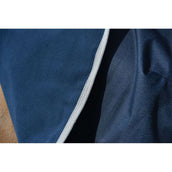 WeatherBeeta Manta de ejercicio Essential Fleece Lined Quarter Marino/Plata/Rojo WeatherBeeta Manta de ejercicio Essential Fleece Lined Quarter Marino/Plata/Rojo