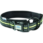 WeatherBeeta Dog Collar Reflectante Negro/Amarillo WeatherBeeta Dog Collar Reflectante Negro/Amarillo