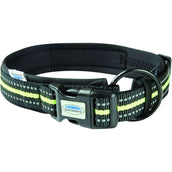 WeatherBeeta Dog Collar Reflectante Negro/Amarillo WeatherBeeta Dog Collar Reflectante Negro/Amarillo