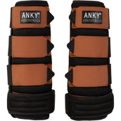 ANKY Protector de piernas 3 en 1 3D Mesh Black/Rust ANKY Protector de piernas 3 en 1 3D Mesh Black/Rust