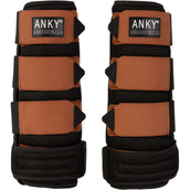 ANKY Protector de piernas 3 en 1 3D Mesh Black/Rust ANKY Protector de piernas 3 en 1 3D Mesh Black/Rust