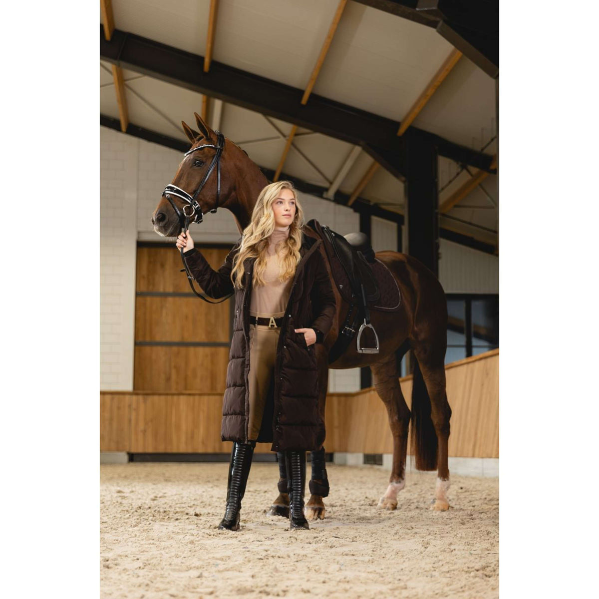 ANKY Abrigo Largo AW25 Puffer Chocolate Torte ANKY Abrigo Largo AW25 Puffer Chocolate Torte