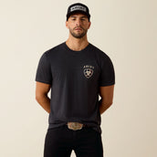 Ariat Camiseta American Bison Tee Hombres Charcoal Heather Ariat Camiseta American Bison Tee Hombres Charcoal Heather
