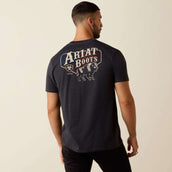 Ariat Camiseta American Bison Tee Hombres Charcoal Heather Ariat Camiseta American Bison Tee Hombres Charcoal Heather