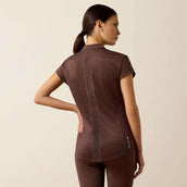 Ariat Camiseta Breathe 1/2 Zip Mujer Pommel Brown Ariat Camiseta Breathe 1/2 Zip Mujer Pommel Brown