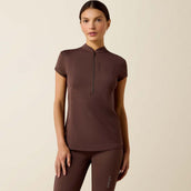 Ariat Camiseta Breathe 1/2 Zip Mujer Pommel Brown Ariat Camiseta Breathe 1/2 Zip Mujer Pommel Brown