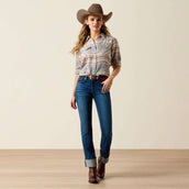 Ariat Blusa Arizona Western Mujer Ombre Blue Southwest Ariat Blusa Arizona Western Mujer Ombre Blue Southwest