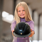 Imperial Riding Casco IRHOlania Deluxe Big Visor Purpurina Negra Imperial Riding Casco IRHOlania Deluxe Big Visor Purpurina Negra