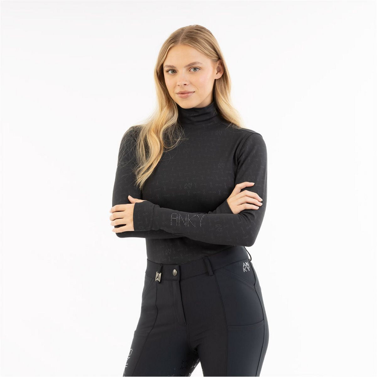 ANKY Shirt AW25 Mockneck Negro ANKY Shirt AW25 Mockneck Negro