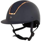 BR Casco de Equitación Omega Painted Glitter Navy/Rose BR Casco de Equitación Omega Painted Glitter Navy/Rose