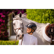 Charles Owen Casco Kylo Sparkly Wide Peak MIPS Black Gloss/Rose Gold Charles Owen Casco Kylo Sparkly Wide Peak MIPS Black Gloss/Rose Gold