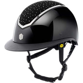 Charles Owen Casco Kylo Crystal Wide Peak MIPS Black Gloss/Chrome Charles Owen Casco Kylo Crystal Wide Peak MIPS Black Gloss/Chrome